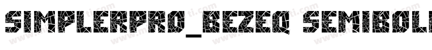 SimplerPro_BEZEQ Semibold字体转换